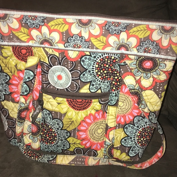 🌼 Vera Bradley Flower Shower Tote Purse 🌼 - Picture 2 of 6